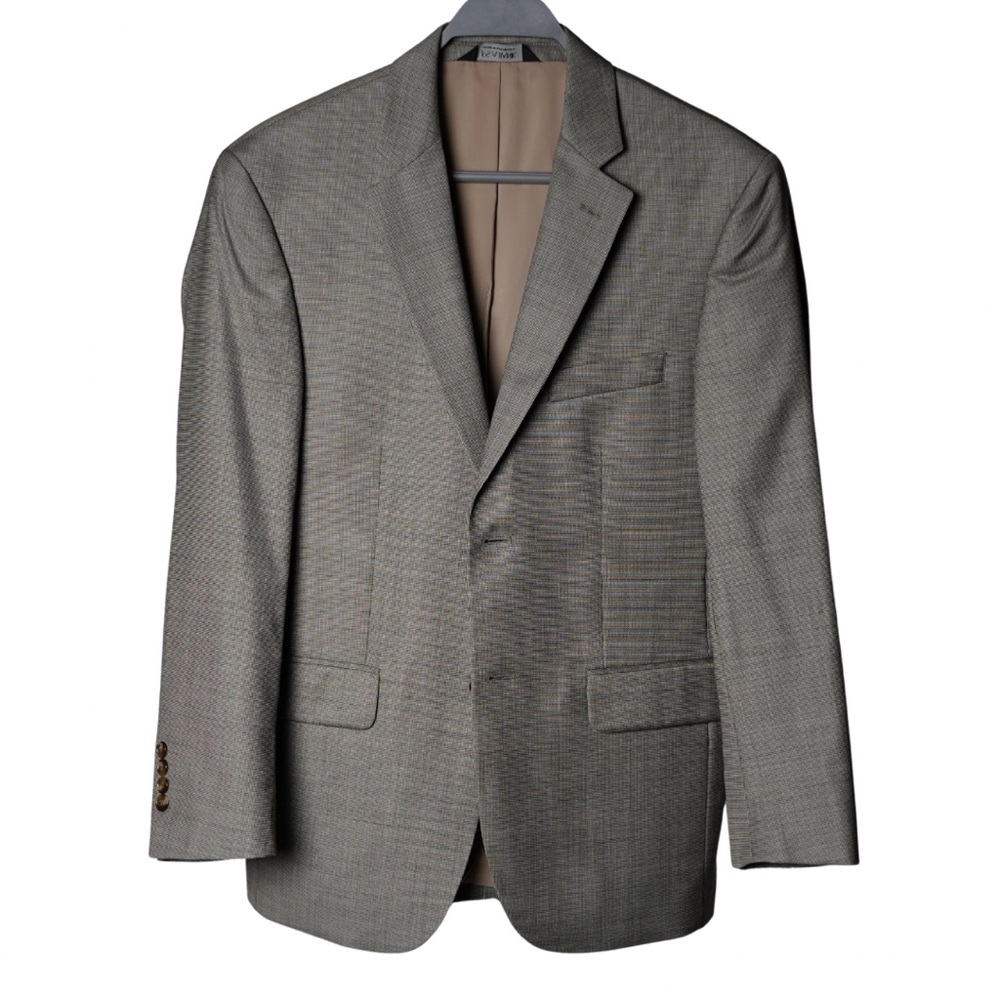 Jos A Bank 38S Light Brown/Tan - Small Shepards Check/houndstooth